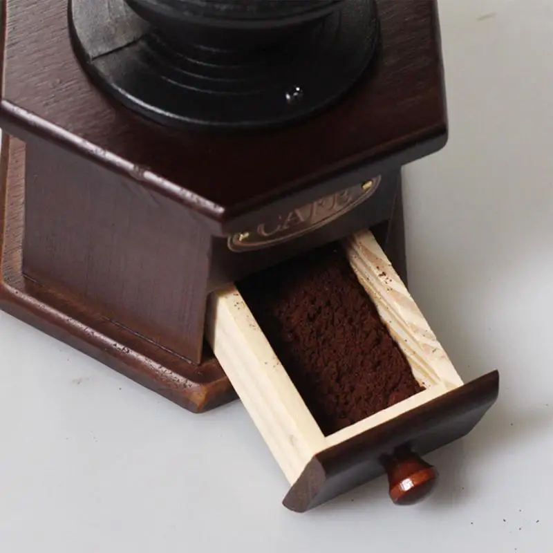 Hand Coffee Grinder Vintage Coffee Grinder Manual Antique Vintage Style Mill With Polygonal Adjuster For Spices Nuts Herbs To