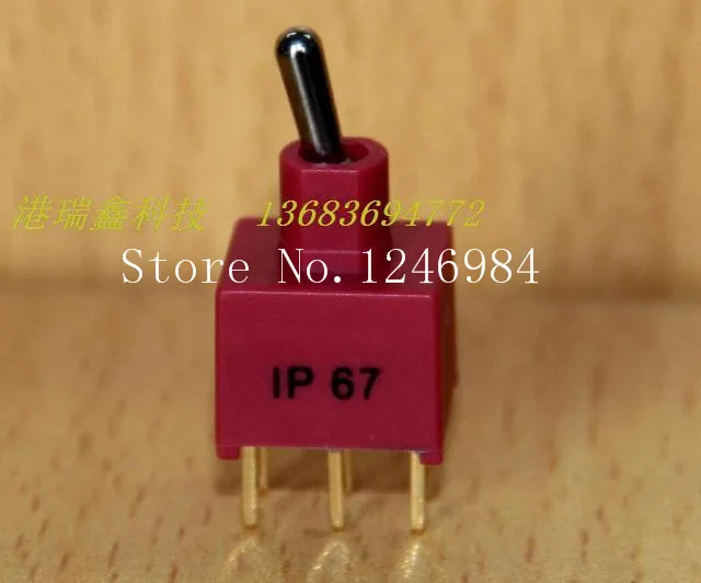 [SA]NE8011 dual gold-plated pins six foot two tranches M6.2 small toggle switch 1AD1 Deli Wei waterproof Q11--50pcs/lot