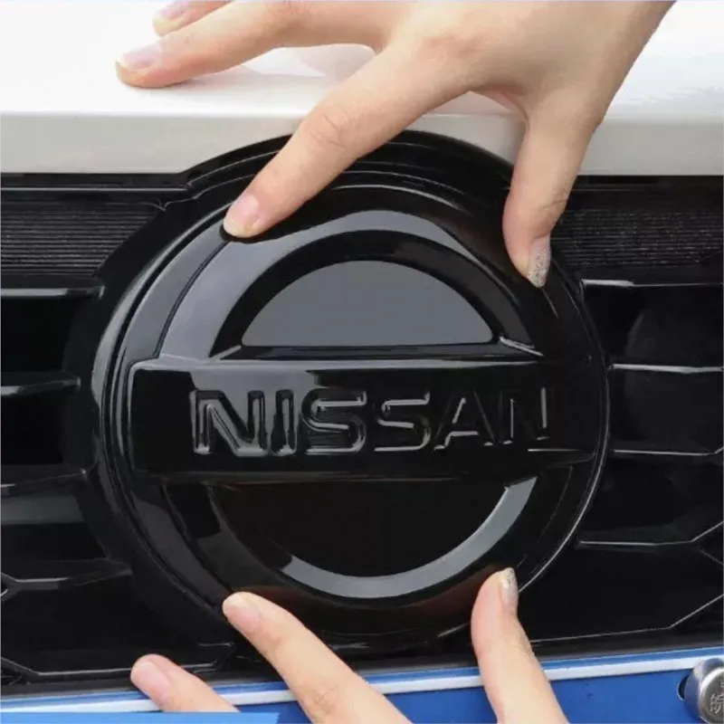 غطاء السيارة الأمامي والخلفي الذيل علامة ABS الجبهة مصبغة شعار المقصورة الخلفية شارة ملصق لنيسان قاشقاي جوك بولسار سنترا #2