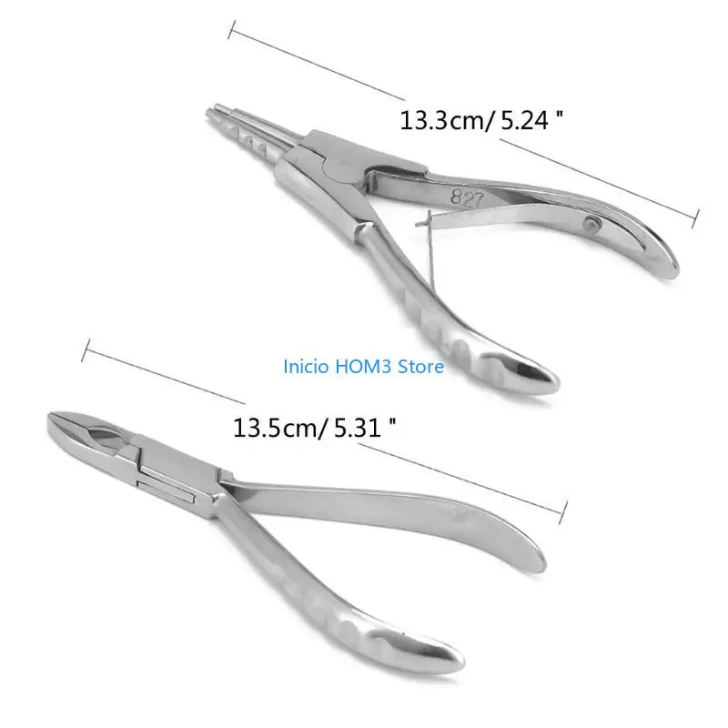 A5YD Stainless Steel Piercing Plier Professional Rings Opening Tool Closing Plier