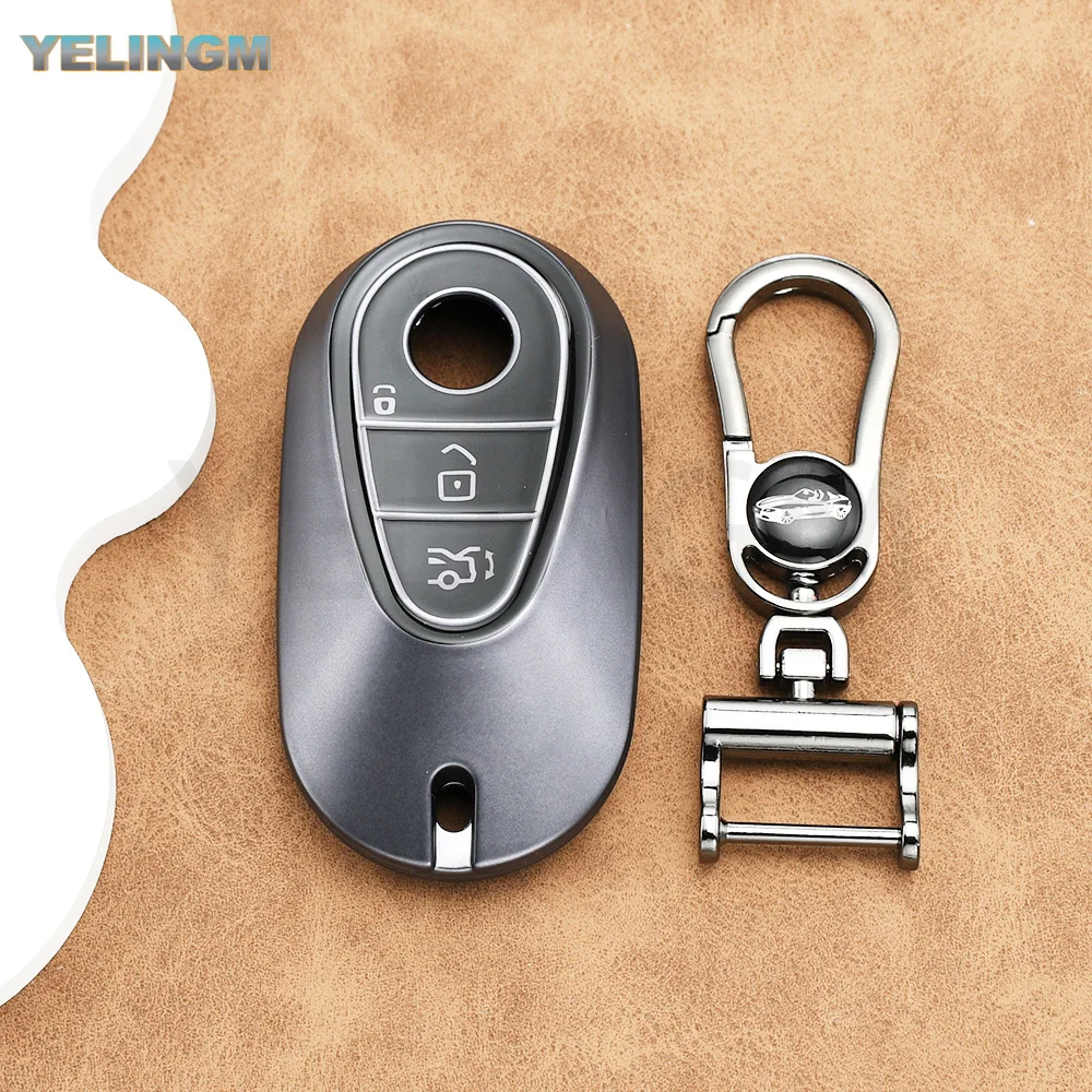 Auto-Schutzhülle für Mercedes Benz C E S Klasse GLC W206 W214 W223 E300 C260 C300 S450 S500 S400 Smart Key Case Schlüsselanhänger