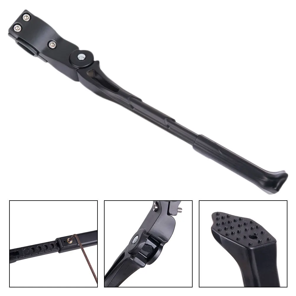 

Aluminum Alloy Bike Kickstand Premium Quick Release Adjustable Height Nonslip Foot Stable Parking Stand for Mountain Road
