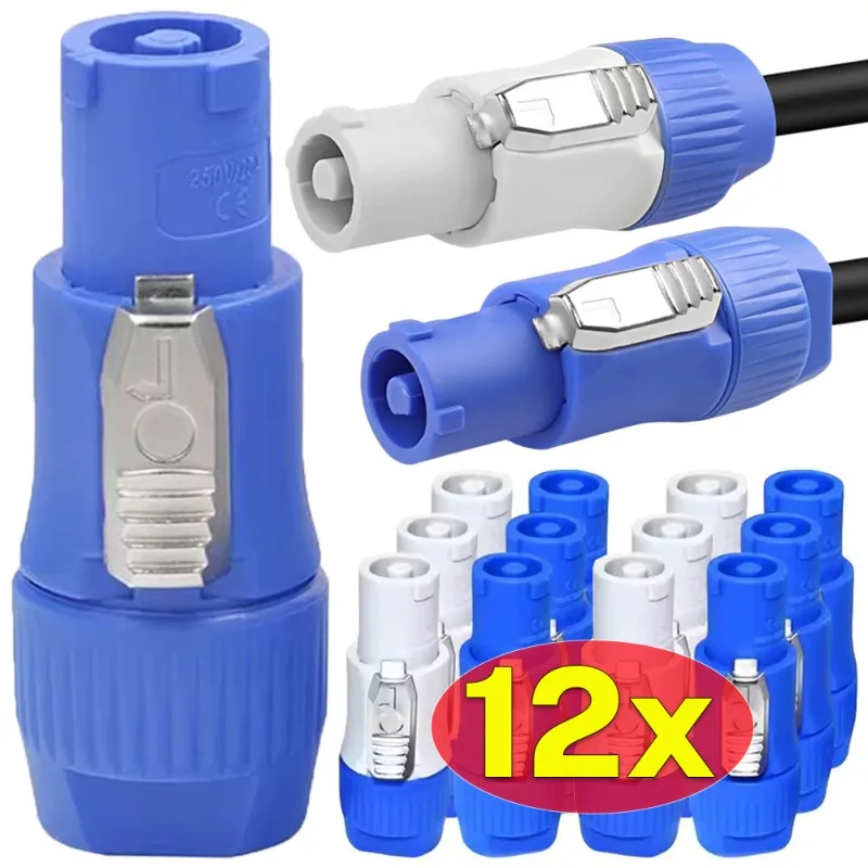 12/1 قطعة NAC3FCA NAC3MPA ذكر التوصيل 20A قابس طاقة محول مقبس الطاقة 3Pin Powercon XLR موصل ل ضوء المرحلة شاشة LED #1