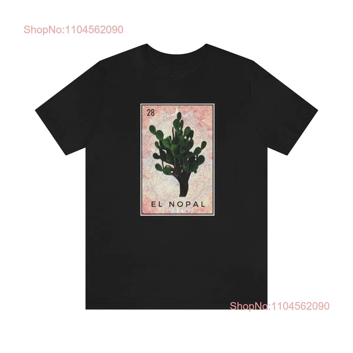 

Mexican Loteria T Shirt El Nopal Jersey long or short sleeves