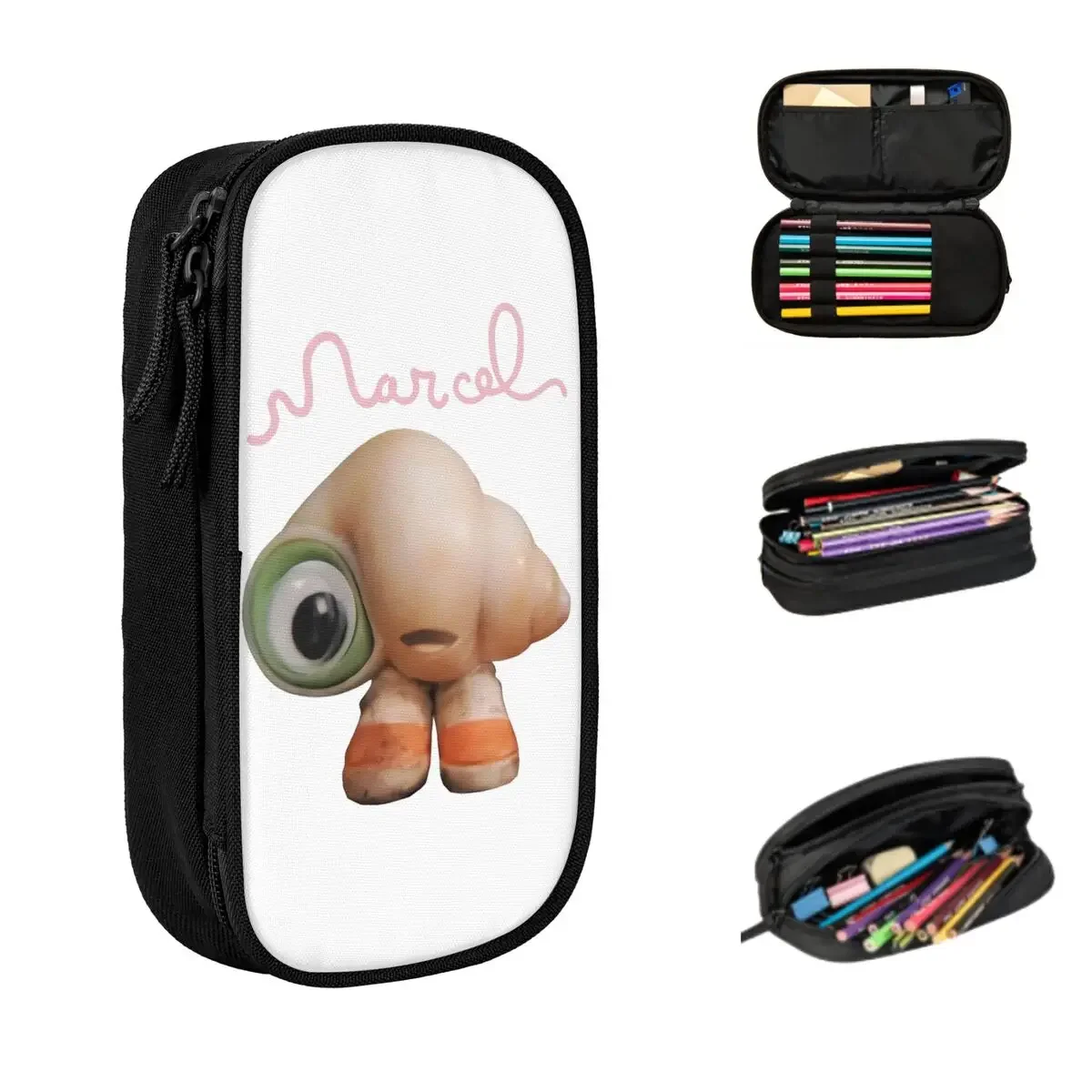 Marcel The Shell Shoes On Pencil Cases Large Capacity Pen Bags Pen Box Pencil Pouch For Boys Girls Students Stationery School