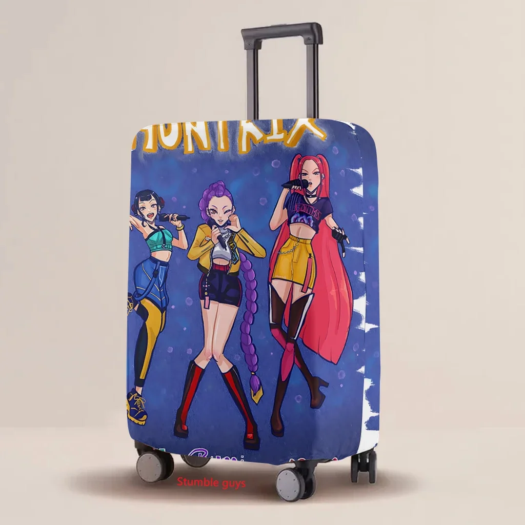 

Kpop Demon Hunters Luggage Cover Elastic Protective Case Cartoon Print Universal Suitcase Accessories​