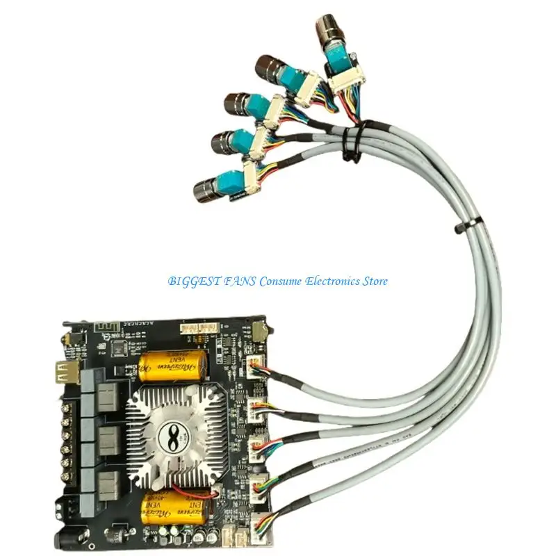 

2.1CH Bluetooth-совместимая плата усилителя мощности экранированная структура для прозрачных звуковых соединений шумоподавление