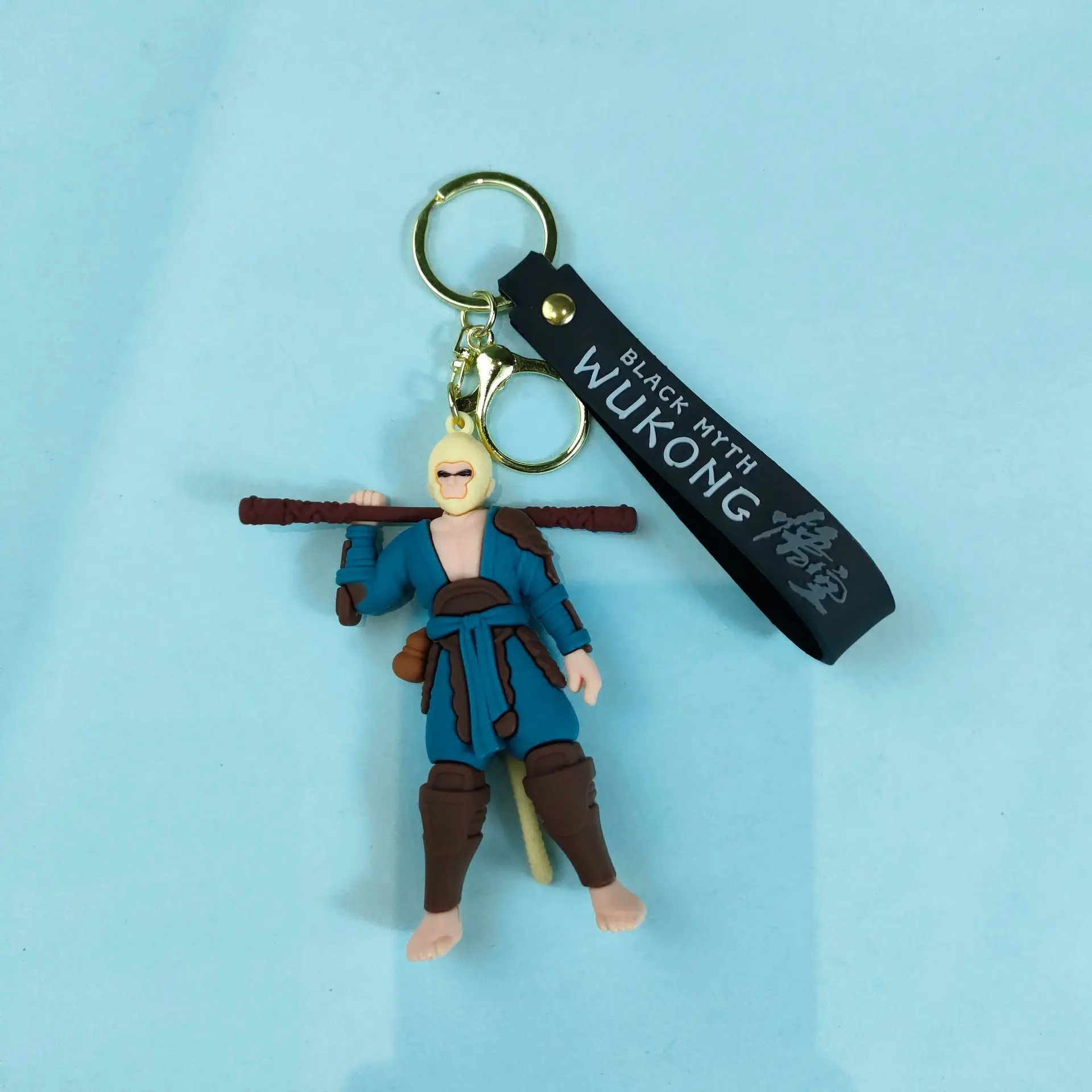 MINISO Game Black Myth Wukong Keychain Wukong Metal Keychain Jewelry Pendant Car Keychain Game Fans Children's Gift