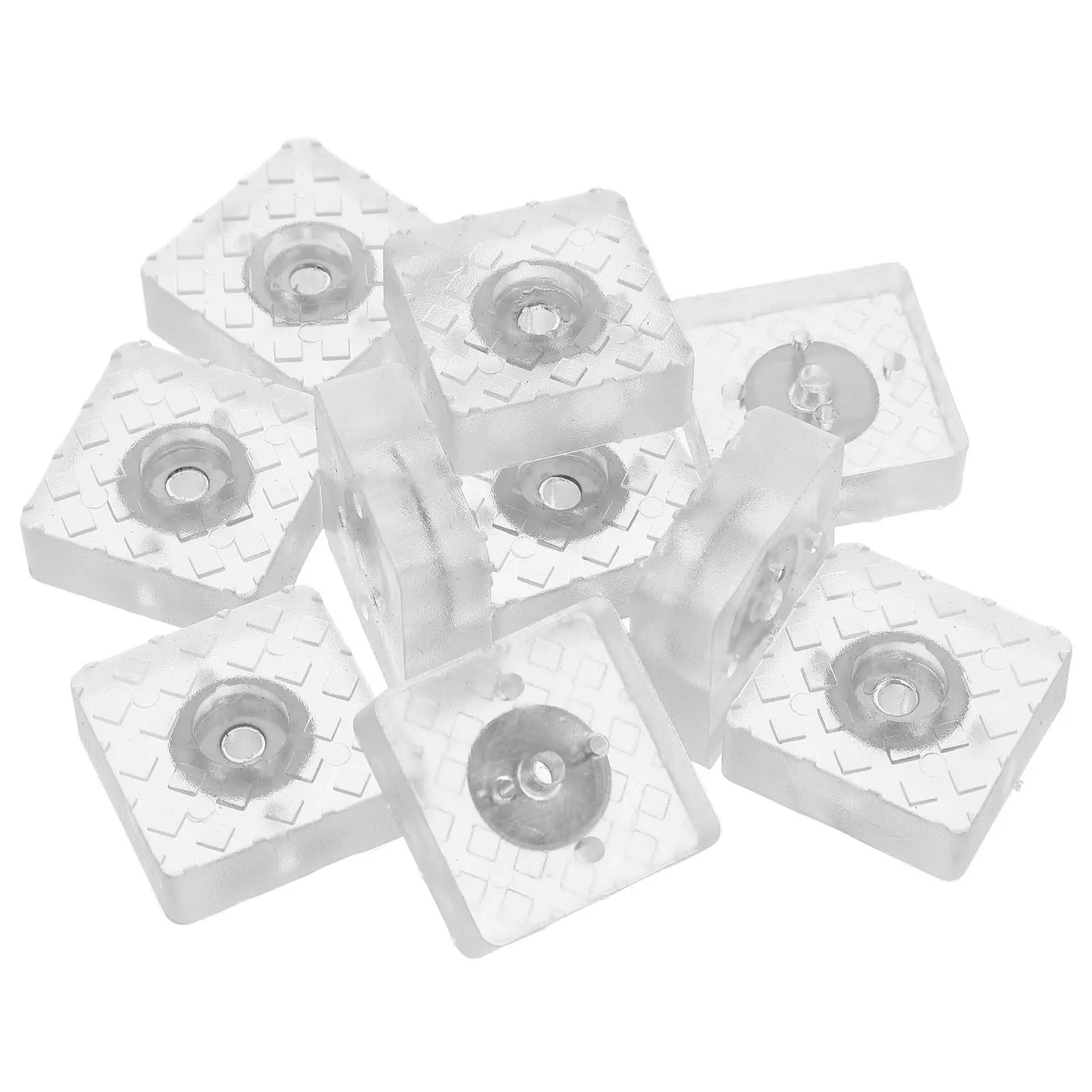 10Pcs Anti Slip Clear Silicone Rubber Furniture Pads Versatile Chair Leg Protectors for Hardwood Laminate Floors Chopping Board