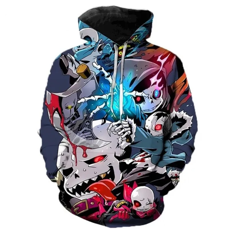 Autumn Undertale Game 3D Print Hoodies Men Women Fashion Oversized Sweatshirts Hoodie Kids Pullovers Male Tracksuit Man Clothing