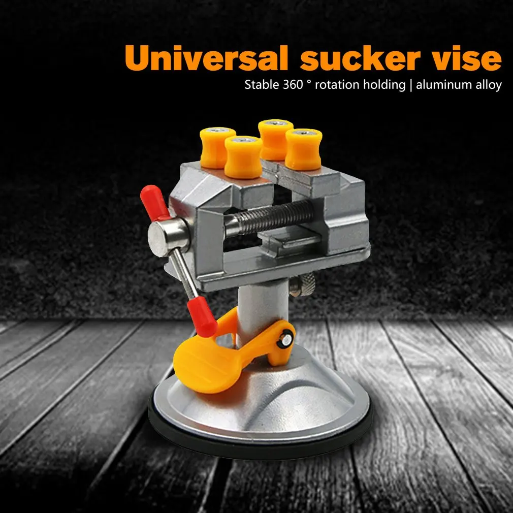 Strong Suction Cup Base Carving Table Bench Vise Mini DIY Metal Home Tools Space-Saving Press Clamp Carving Fixture Vise