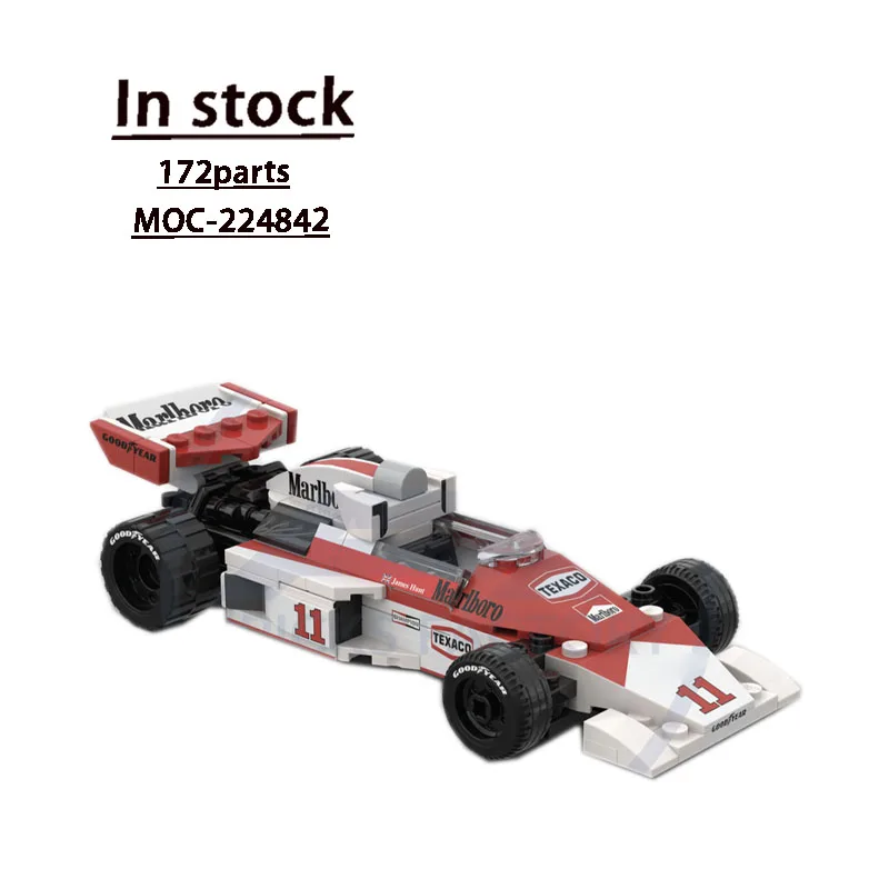 moc-224842-f1-フォーミュラ-m23-レーシングスポーツカービルディングブロックモデル-172partsmoc-クリエイティブボーイキッズ誕生日ビルディングブロックおもちゃギフト