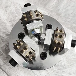 4 inch 100mm Abrasive Tool Alloy Bush Hammer Litchi 3-Rollers For Grinding And Polishing Stone Marble Granite Concrete Floor