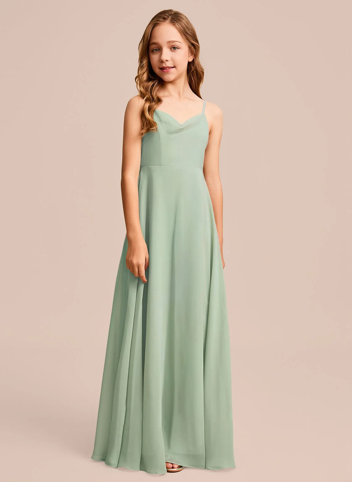 

YZYmanualroom Comfortable Chiffon Girl Pageant Teen Party Junior Bridesmaid Dress Concert dress/can be customized