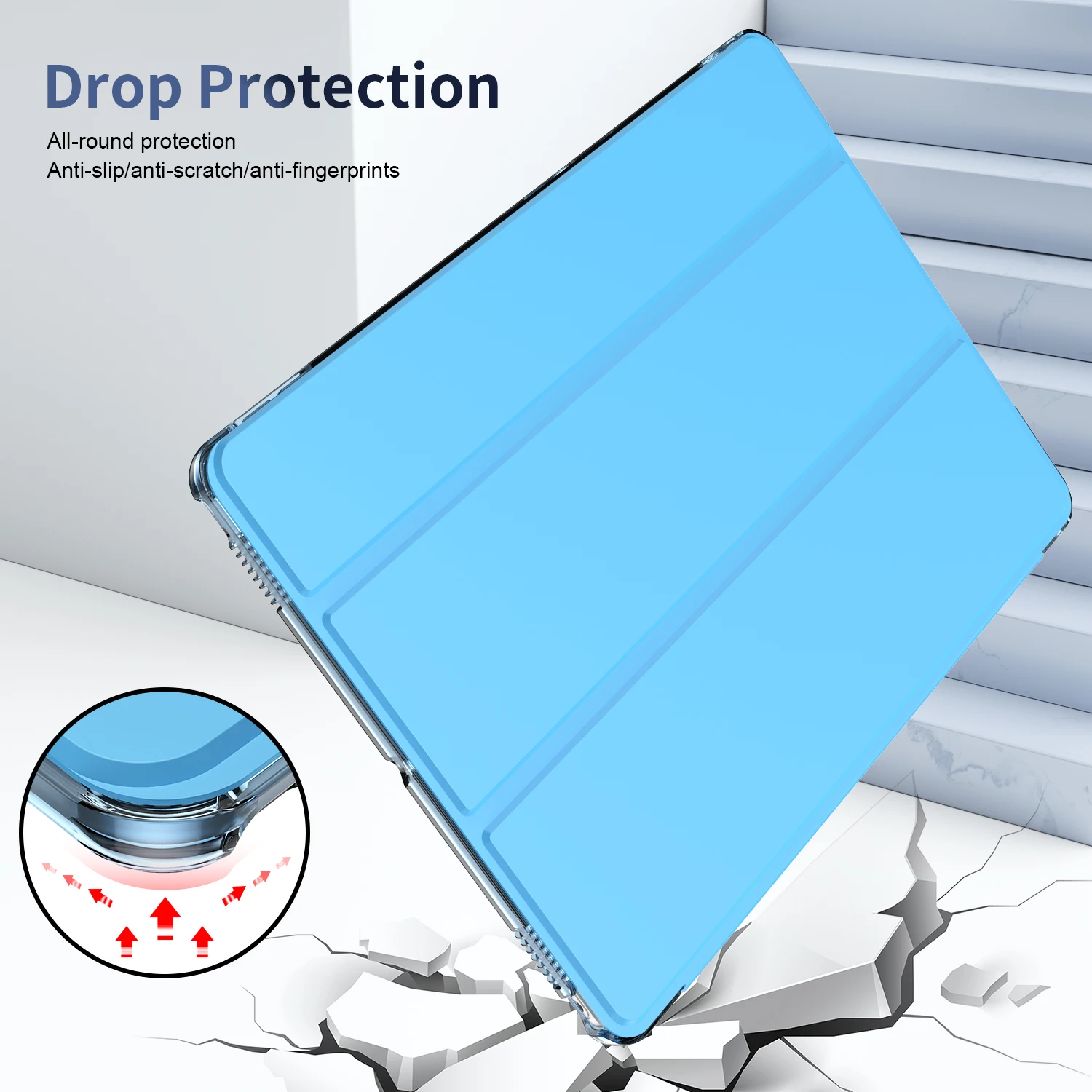 Apple iPad 第 7 / 8 / 9 世代ケースカバー 10.2 "Air 3 Pro10.5 インチスマート磁気レザー