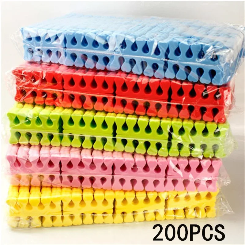 Soft Nail Art Toe Separators Foot Sponge Set - 50/100/200PCS UV Gel Polish Manicure Pedicure Tools for Fingers And Toes Kit