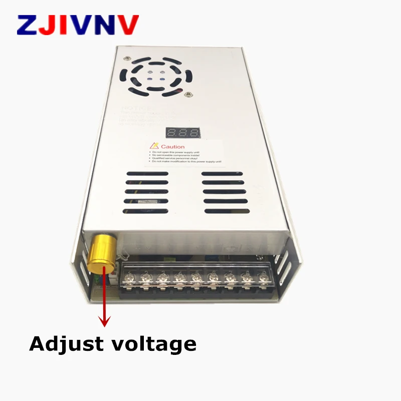 Imagem -03 - Tensão de Saída Ajustável 012v 24v 36v 48v 50v 60v 80v Comutação da Fonte de Alimentação Display Digital ac para dc Fonte de Alimentação 600w