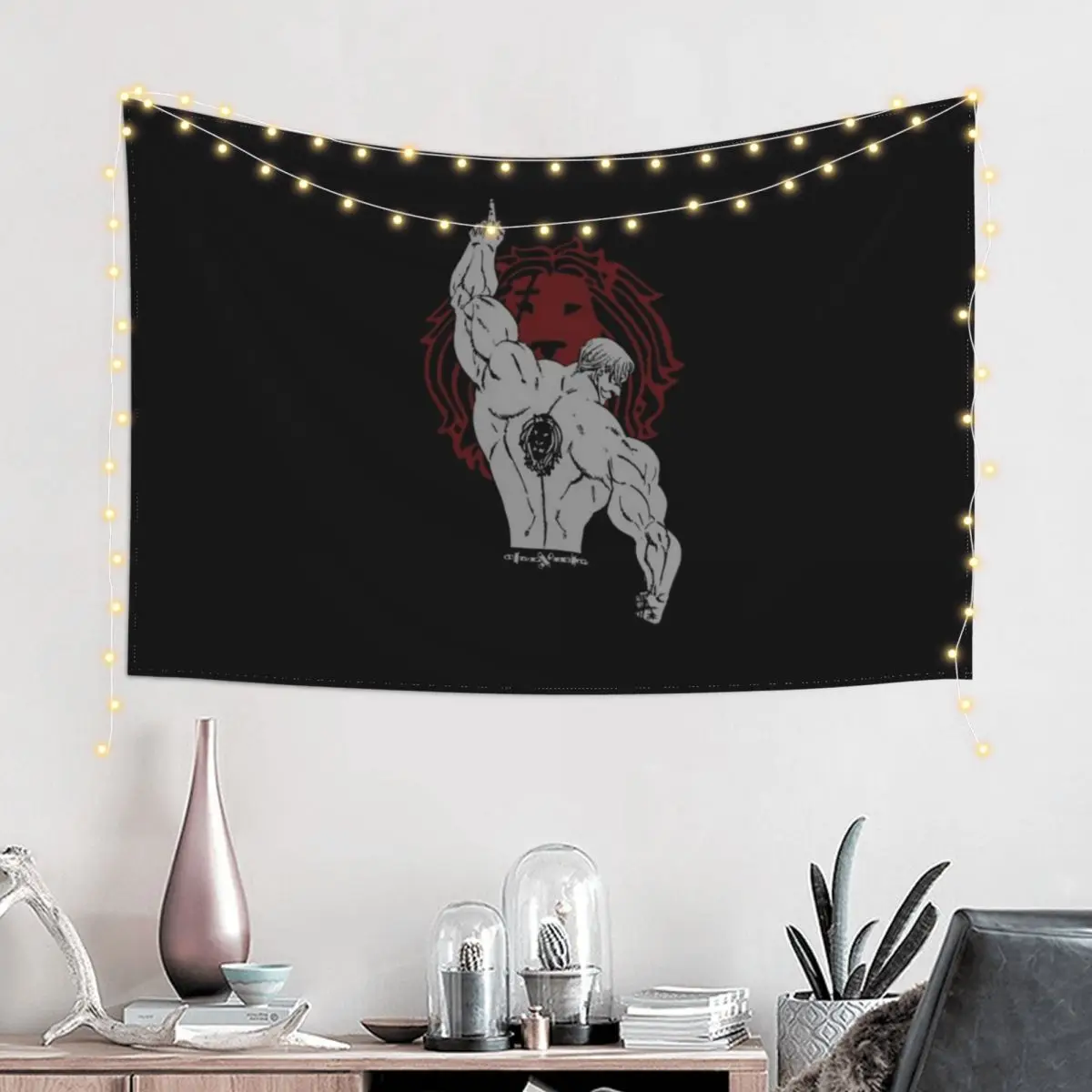 

God Escanor Tapestry Carpet On The Wall Room Aesthetic Decor Room Aesthetic Tapestry