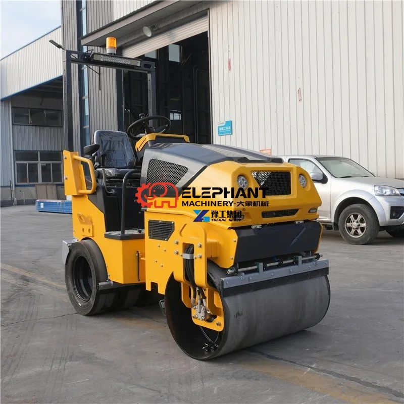 Mini Vibratory Road Roller Ride on Type Asphalt Earth Compactor Machine for Construction Pavement Compaction