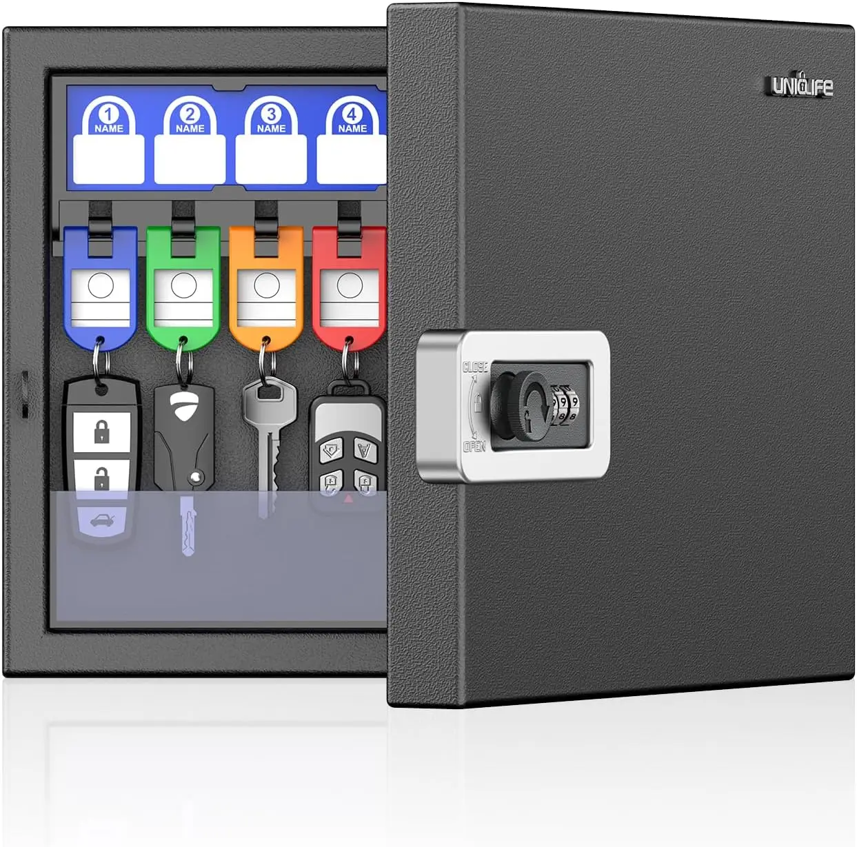 

Шкафчик для ключей на 16 мест с цифровым кодом, настенный, для офиса, отеля и автомобильных ключей - надежный органайзер для хранения