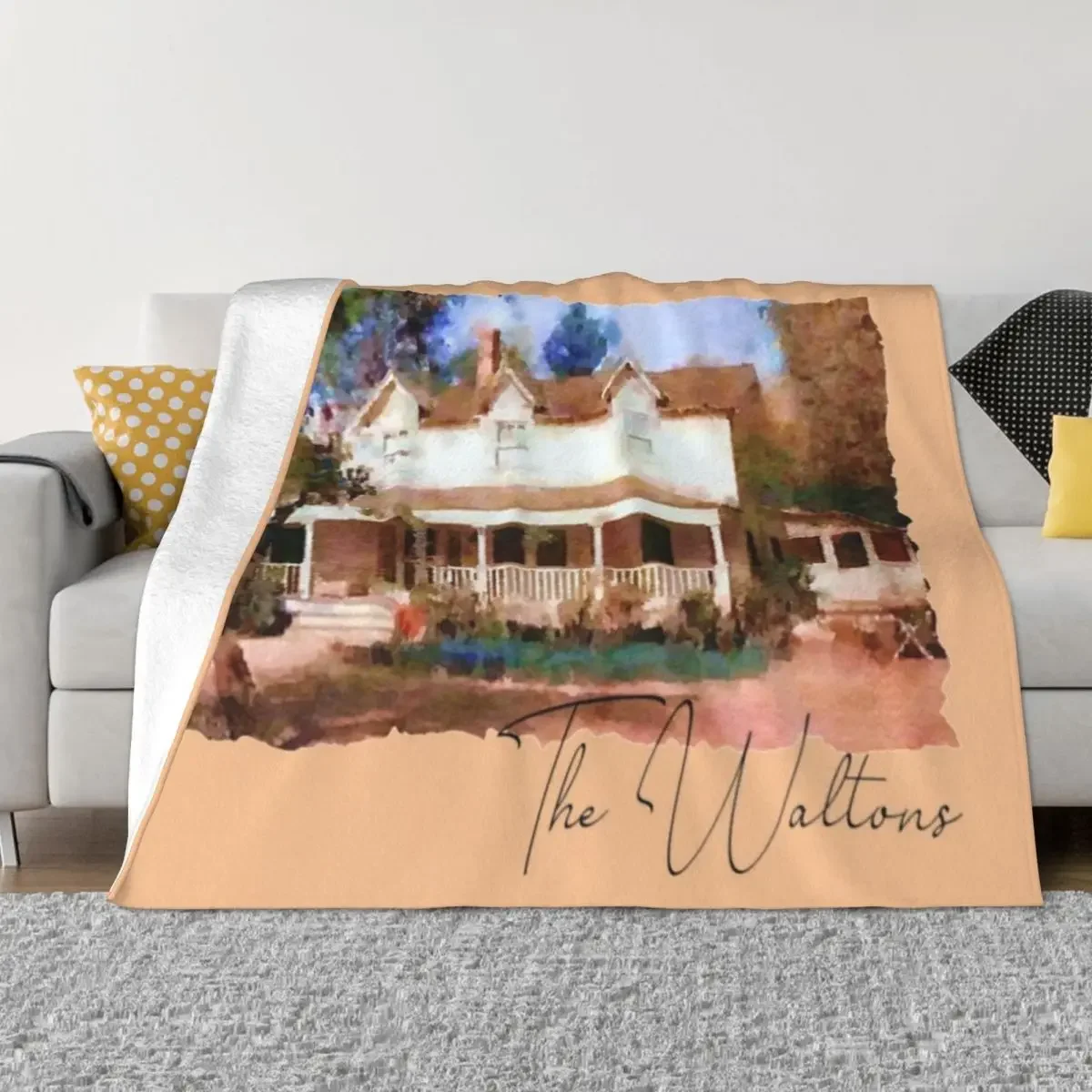 The Waltons House Throw Blanket Soft Beds anime Blankets