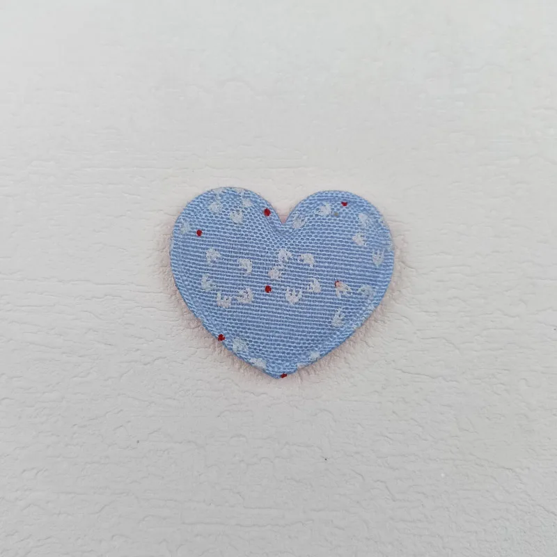 60 Stück gepolsterte Blumenherz-Applikationen, Zubehör für Kinder-Haarbänder und Haarspangen, Dekorationsaufnäher für Schuhe und Hüte – Detail 11