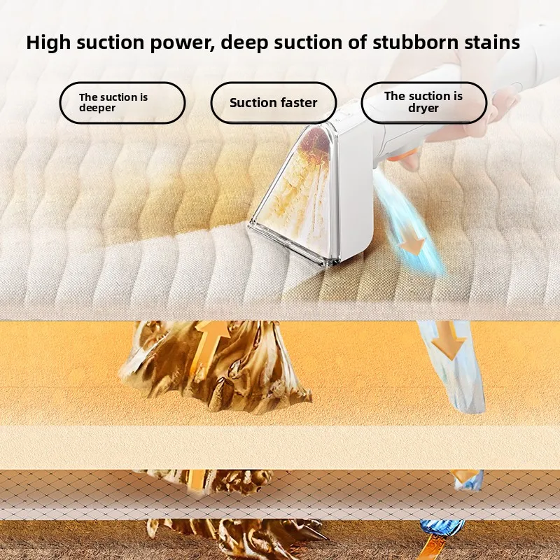 Fabric sofa cleaning machine Household vacuum cleaner Spray and suction integrated carpet curtain mattress cleaning machine