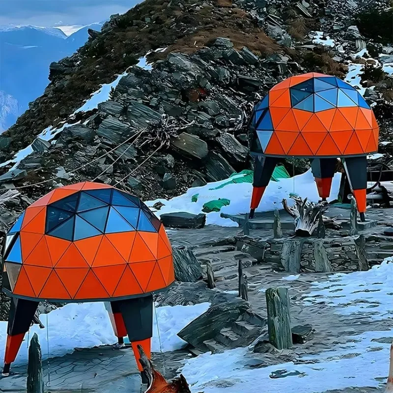 Luxury Modern Capsule Castle Dome House Prefab Modular Home With Waterproof Structure For Outdoor Hotel Resort Living