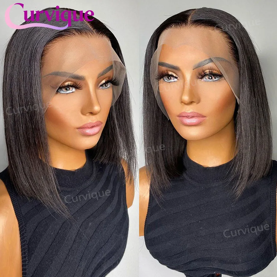 

Парик Bob Wigs из натуральных человеческих волос, короткий, 13x6, прямой, с HD-кружевной передней частью, для женщин, натуральные волосы, парик с кружевной застежкой 4x4, 5x5