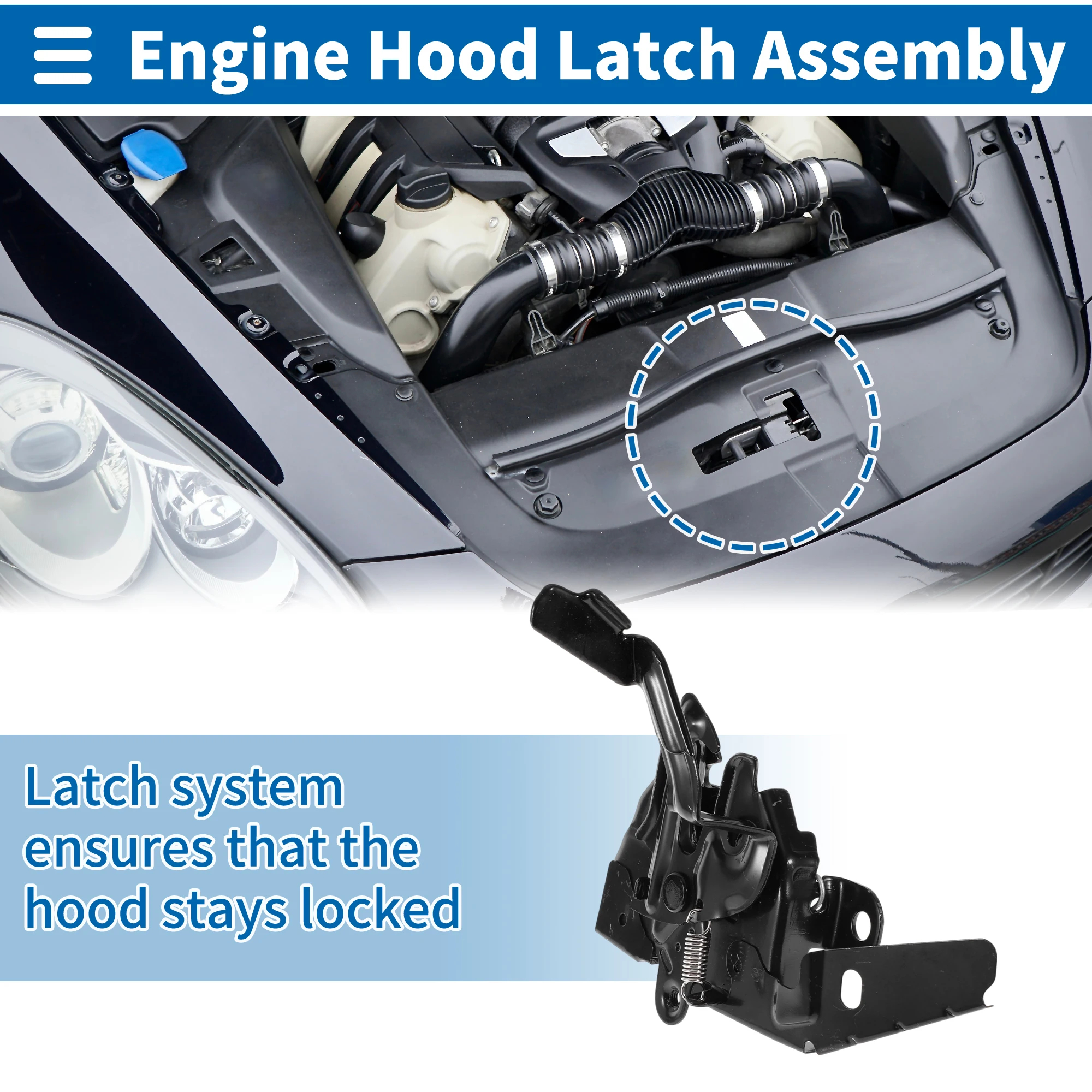 

Защелка капота UXCELL в сборе для Toyota Corolla 2019-2022 No 5351002770 1 шт.