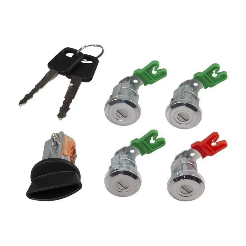 For car-Door Lock Cylinders And Ignition Switch With Keys For Ford E150 E250 E350 Econoline Van 1997-2020 LC6177 703369 597638
