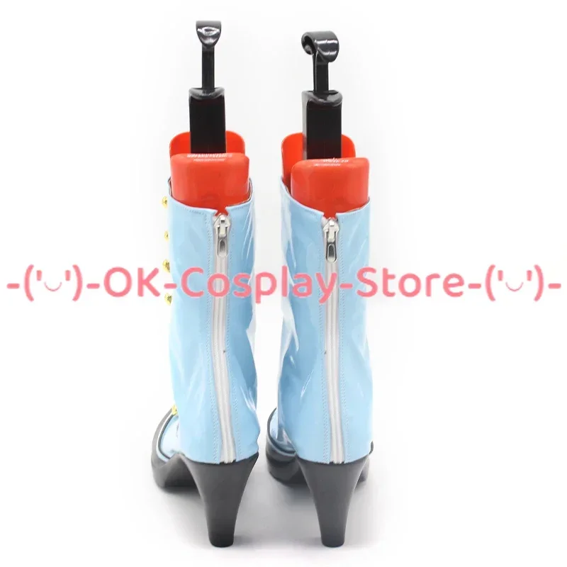 [حسب الطلب] أحذية Project Sekai الملونة للمسرح Luka التأثيرية أزياء لعب الأدوار الدعامة لحفلات الهالوين كرنفال PU أحذية جلدية