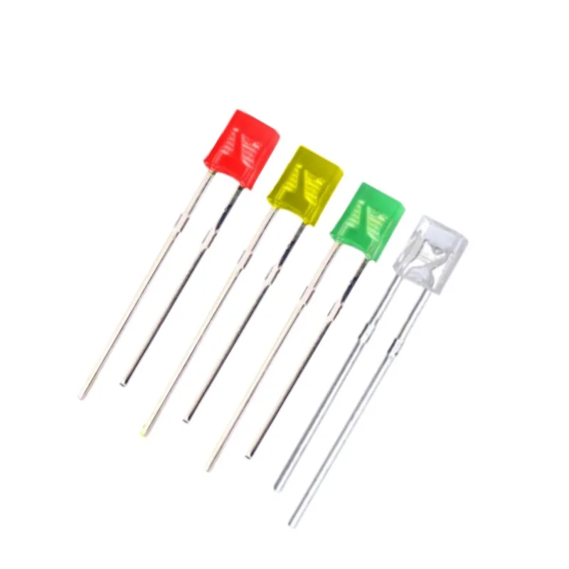 100Pcs 2*3*4 Square LED 234 Red Fog Blue Green Yellow High Light Short Light Emitting Diode