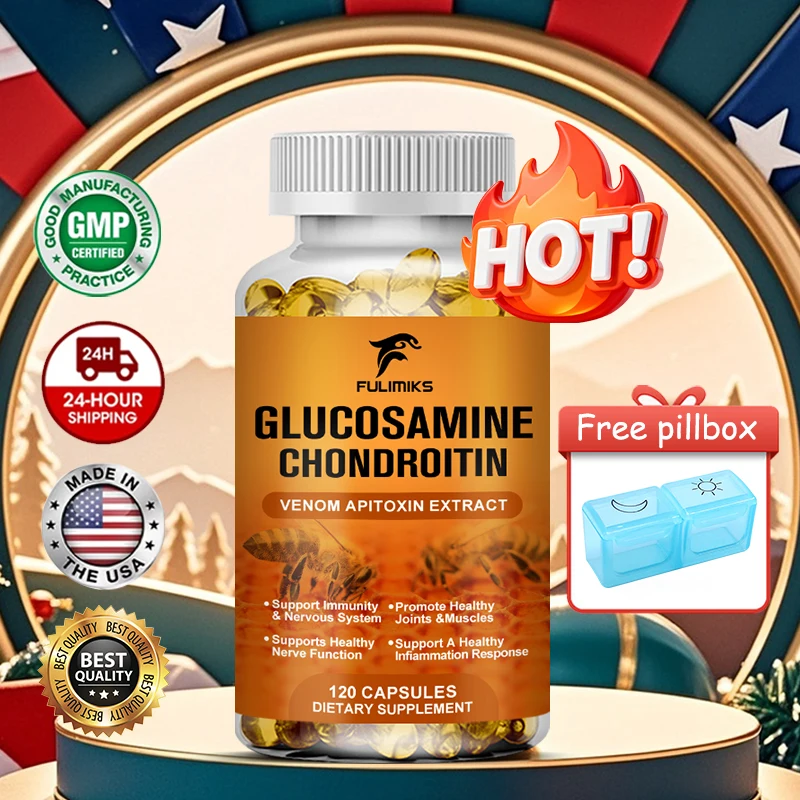 

Капсулы с хондроином из глюкозамина, поддерживающие облегчение боли в суставах, восстановление и артрит хряща, улучшает мобильность, женщины и мужчины