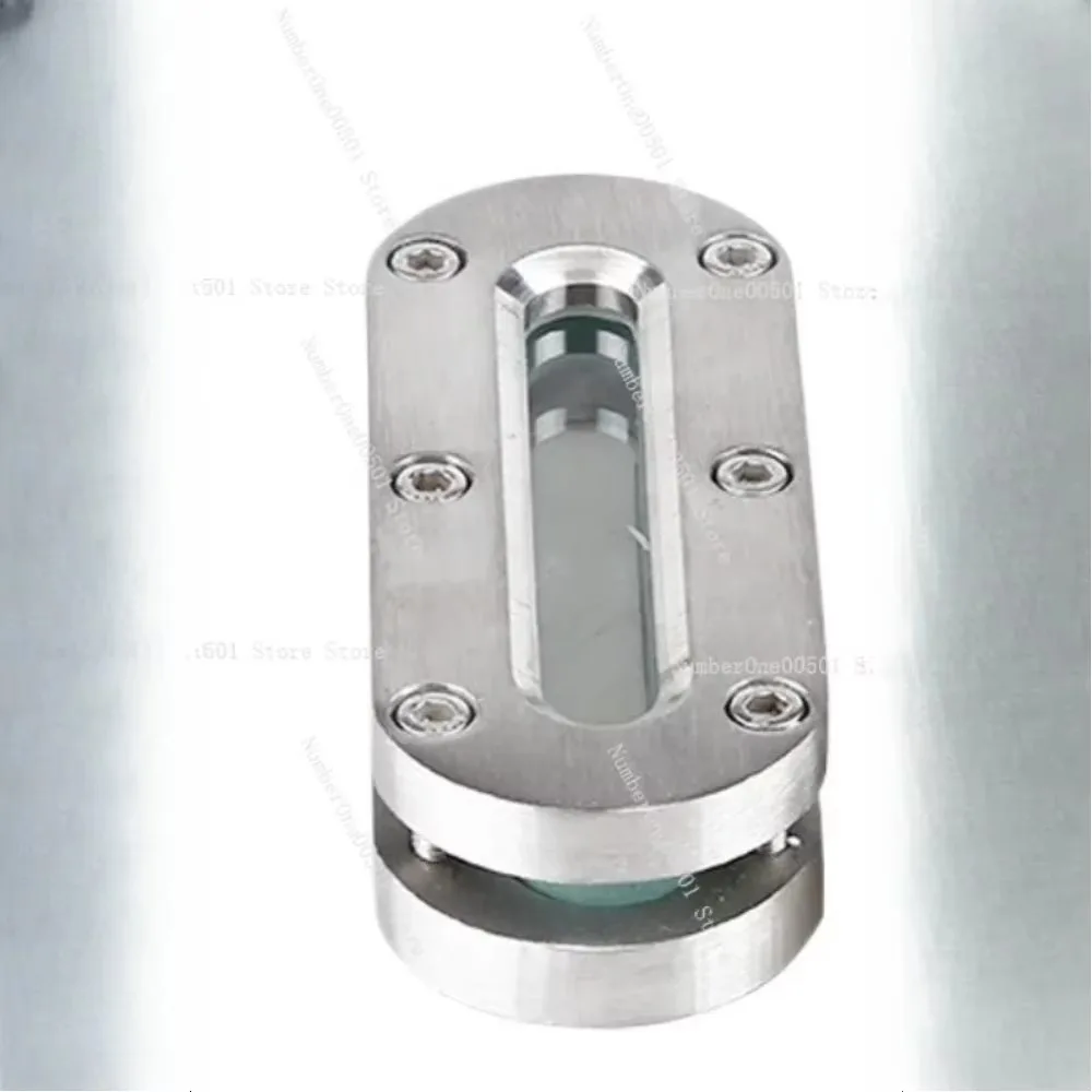 304 Stainless Steel Sight Glass Oval Level Gauge with Flat Welded Design for Liquid Observation 150*60 400*80  MM