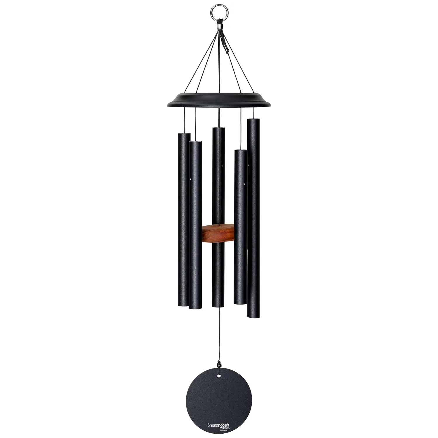 by Wind River – 29 inch Black Wind Chime for Patio, Backyard, Garden, and Outdoor décor (Aluminum Chime), Customized