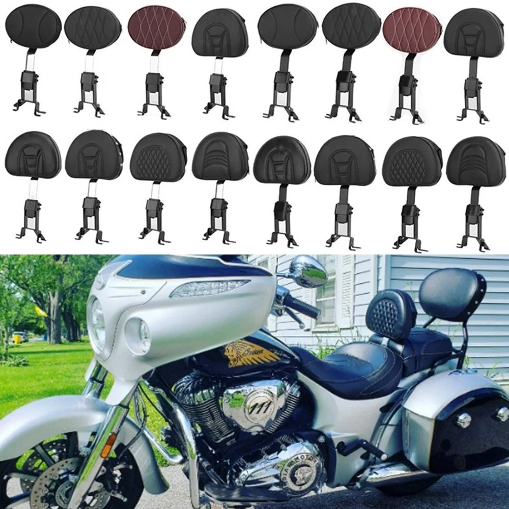 

Накладка на спинку водителя Rider Sissy Bar Pocket для Indian Chief Classic Dark Horse Vintage, Chieftain, Roadmaster, Springfield 14-18