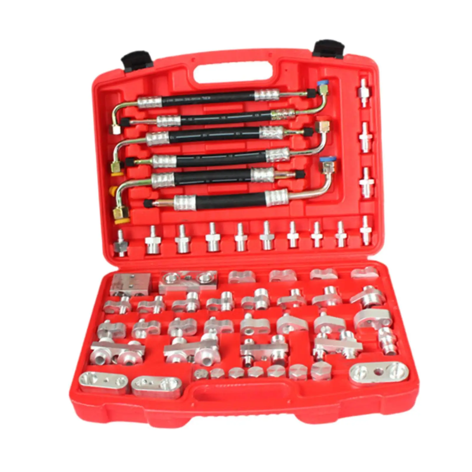 56 Pieces Automotive Air Conditioning Detection Kit with Storage Case Repair Tools Car Leak Detection Tools for Truck Car