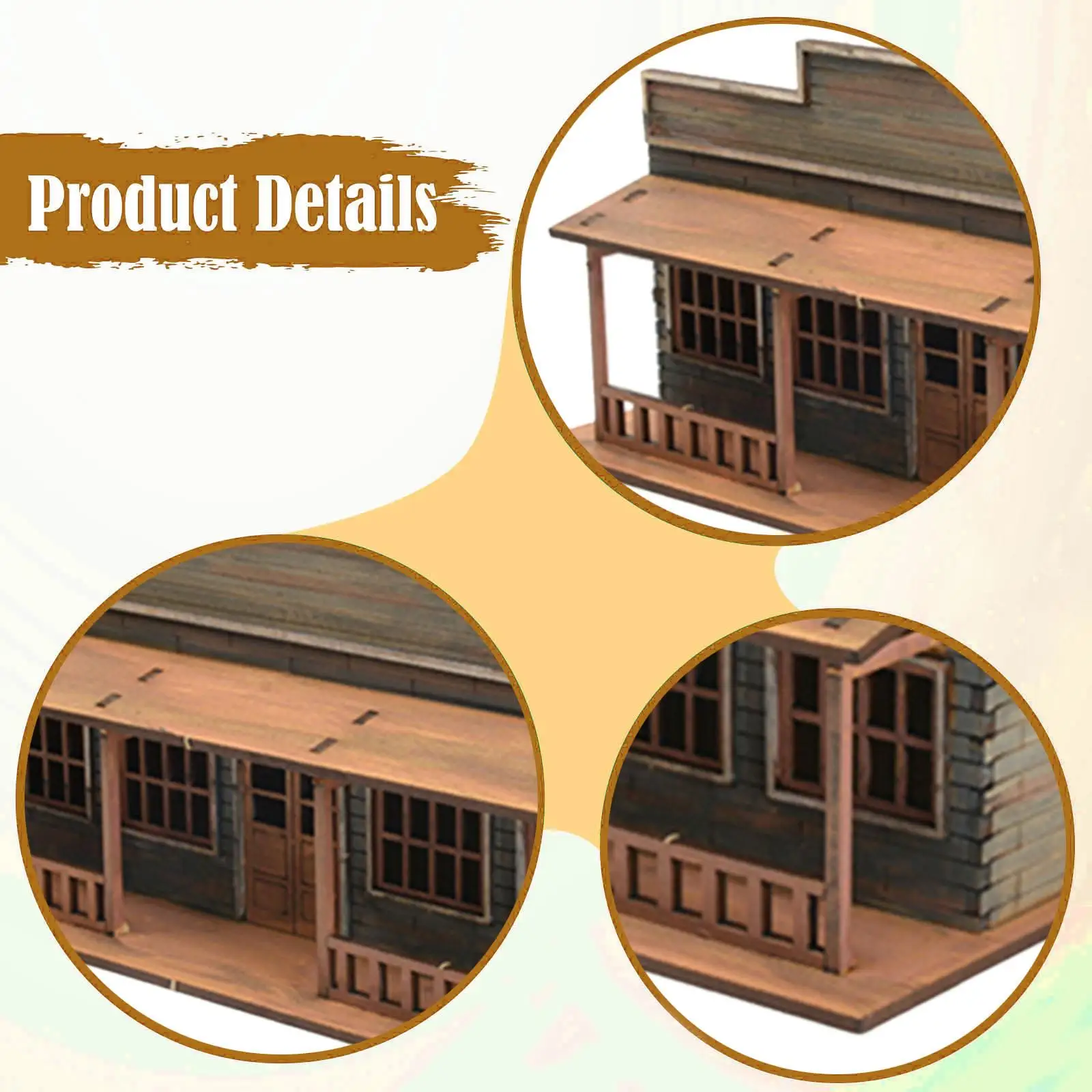 1/72 مبنى منزل المدينة الأوروبية، DIY تجميع المشهد الهندسي المجمع نموذج تخطيط السكك الحديدية للمناظر الطبيعية الصغيرة #5