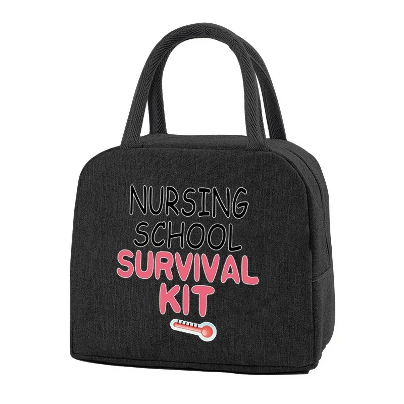 Nurse Lunch Bag Thermal Lunch Cooler Bag Women Nurse Work Tote Organizer Food Insulated Meal Bags Cooler Picnic Box Handbags