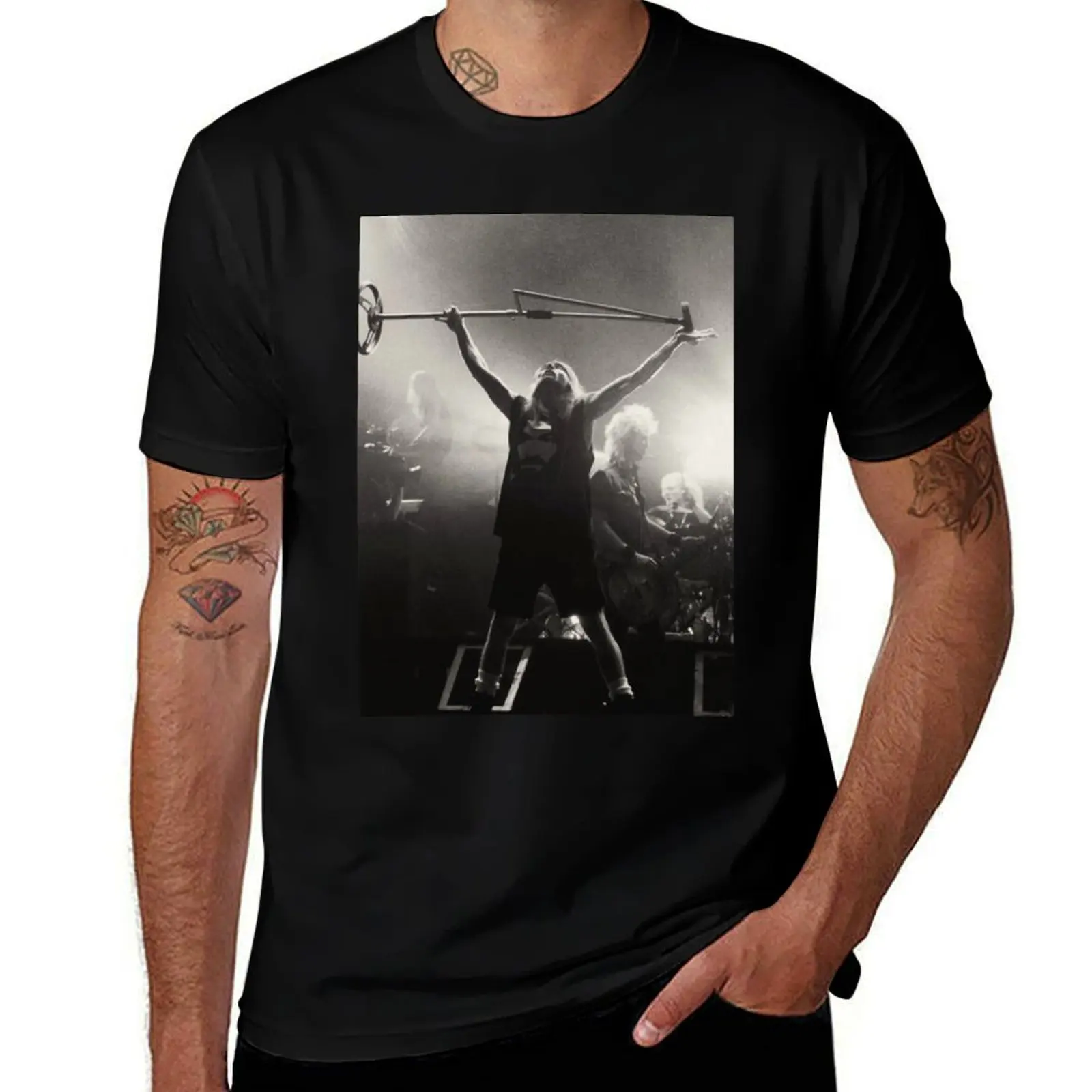 Axl R. T-Shirt Large Size Casual Short Sleeve Top T-Shirt