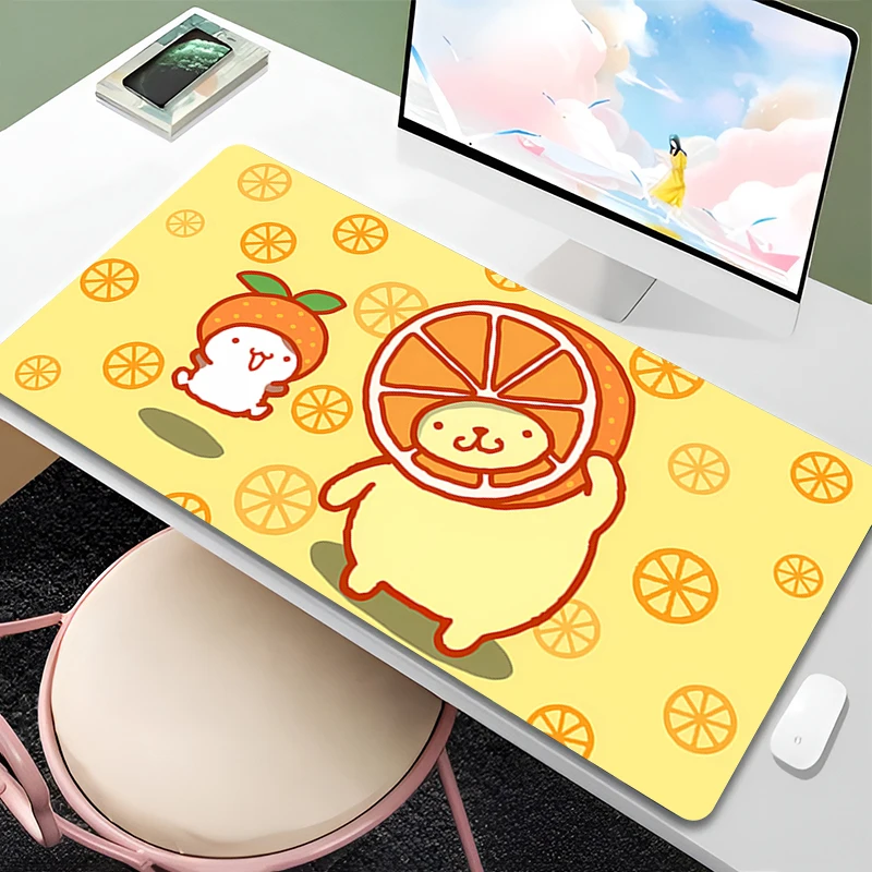 Mouse Pad Pom Pom Purin Non-Slip Rubber Edge locking mousepads Game play mats notebook computer Home Decor Sanrio Girl style