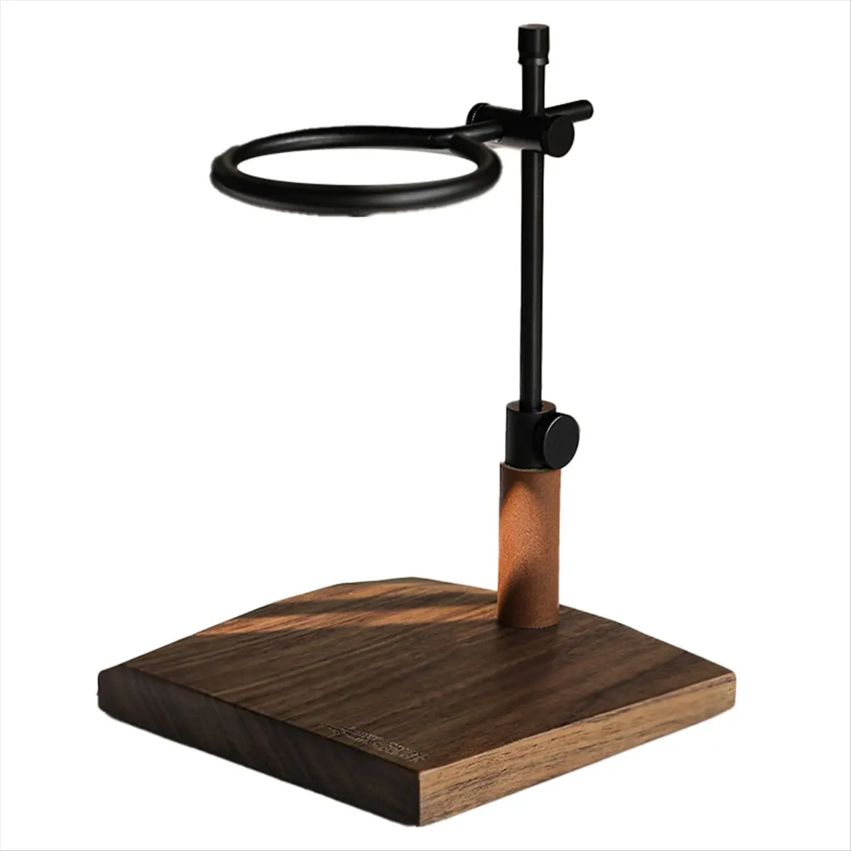 【New Hot】 Adjustable Pour over Coffee Stand - Vintage Dripper Station with Wooden Base, Tools for Home & Cafe