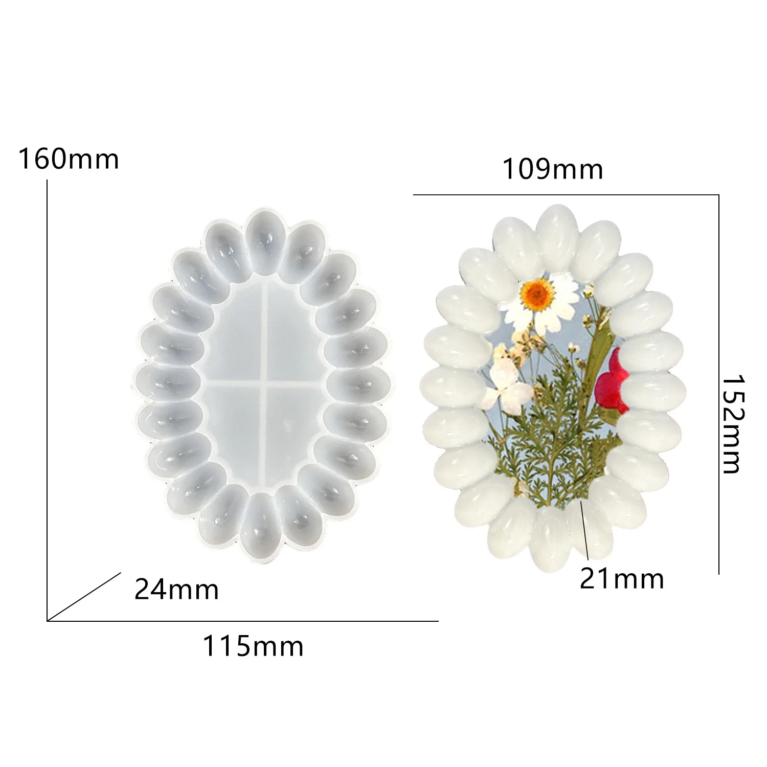 DIY irregular pebble bubble coaster resin mold coaster silicone mold