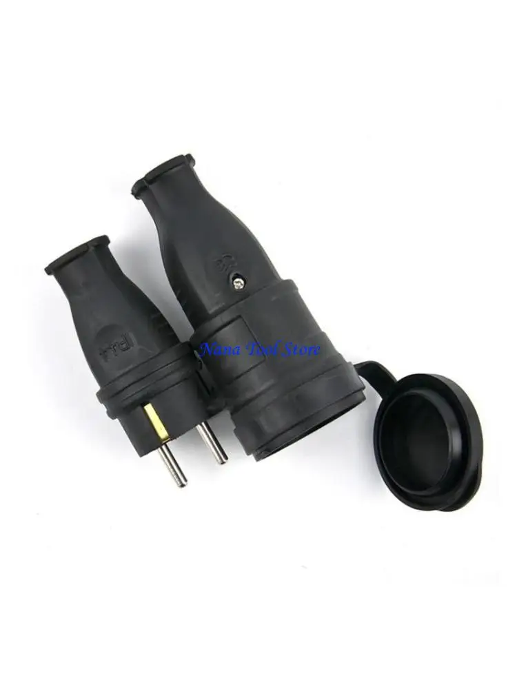 31GJ 2P+E IP44 European Rubber Industrial Male & Female Plug Socket 16A 220V-250V