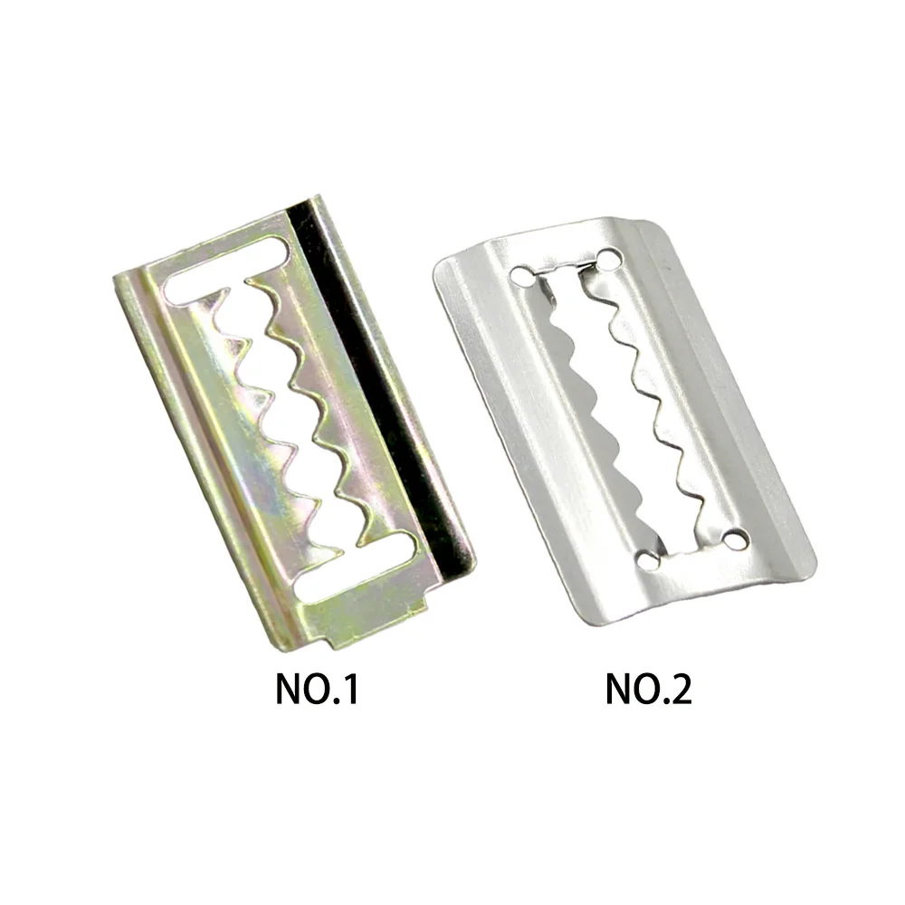 

10Pcs Car Engine Bumper Serrated Metal Buckle Auto Outer Cover Iron Sheet Clip Retainer