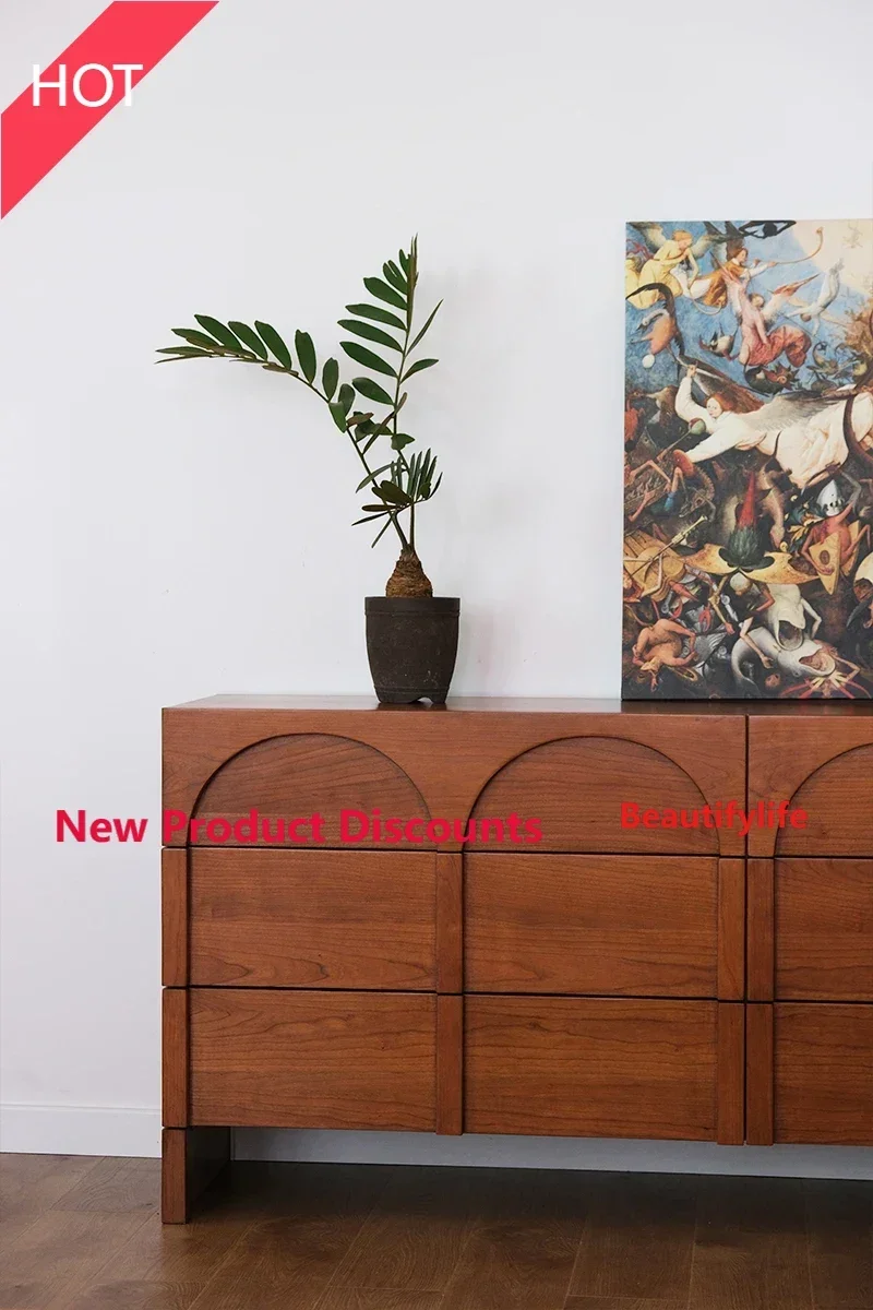 P3  Q Arched Door Denmark Retro Custom Chest of Drawers Side Cabinet Furniture Storage Drawer Arc living room  furniture