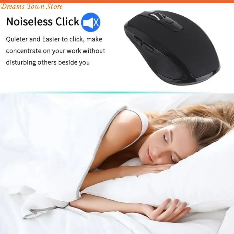 

HX6A Gaming Ergonomic Mouse Mouse 2,4G Wireless с приемником Type-C для