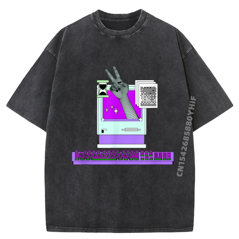 

Old Pc Nerd Nerd Computer Mens Shirts Graphic Tee Female Mens Designer Clothes Washed Tshirt Men HOLIDAYS