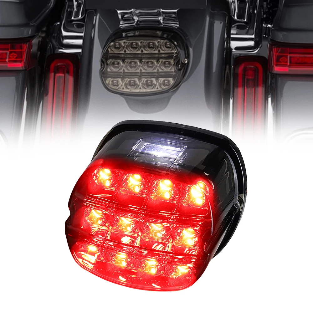 LED Brake Tail Light Motorcycle for FLSTF Night Train Touring Softail Sportster Road King Electra Road Glide